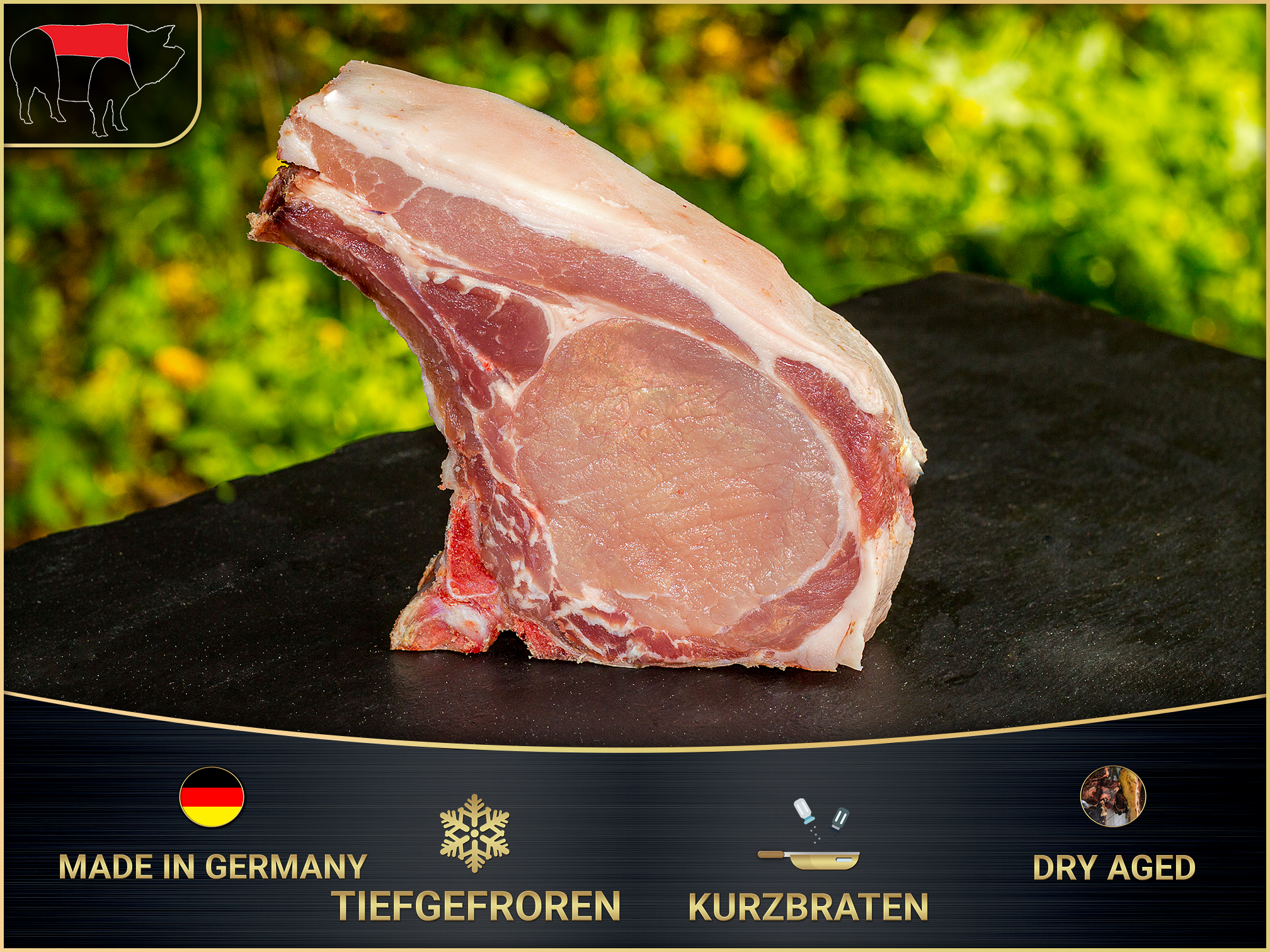 Kotelett vom Pietrain Schwein, Dry Aged | 0.525